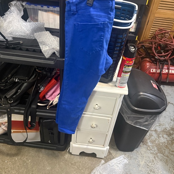 Express Women Skinny Jeans in Bright Blue - Picture 9 of 12